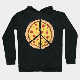 Peace Of Pizza Italian Food Lover Design Hoodie